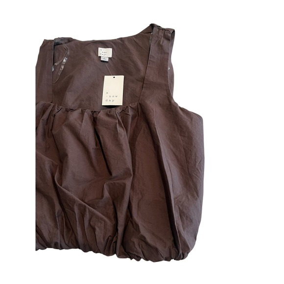 A New Day Brown Sleeveless Top Size Medium - Picture 3 of 8